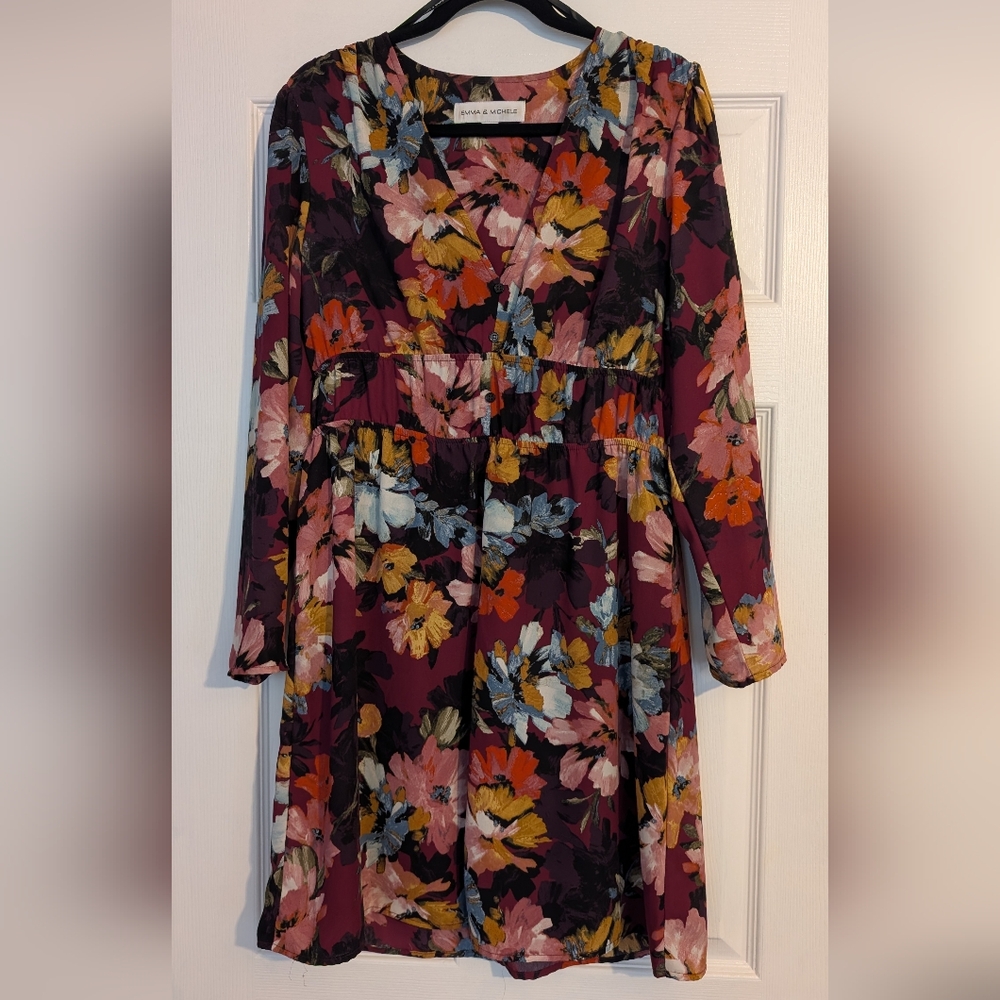 Floral Long-Sleeve Dress